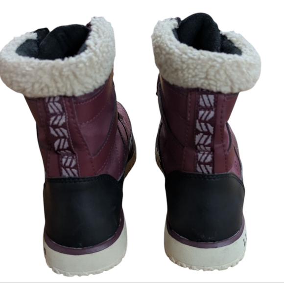 L.L. Bean Ultralight Insulated Pac Boots Burgundy Red Waterproof Size 7.5 - Picture 3 of 11